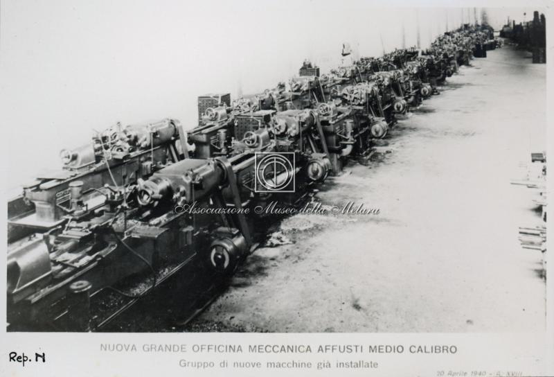 Rep N - Nuova grande officina meccanica affusti medio calibro (Gruppo di nuove macchine già installate) (3)